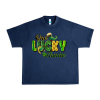 Navy One Lucky Auntie St. Patrick's Day Urban Heavy Tee - CowGirlArtShop