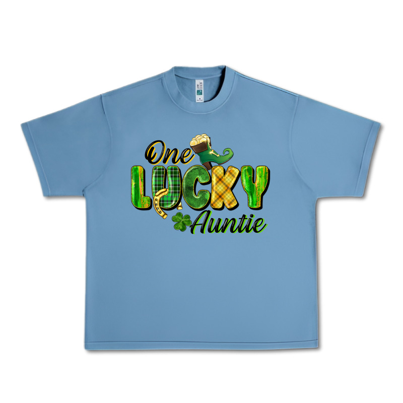 One Lucky Auntie St. Patrick's Day Urban Heavy Tee by CowGirlArtShop | Teevron