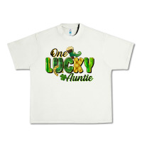 Pistachio One Lucky Auntie St. Patrick's Day Urban Heavy Tee - CowGirlArtShop