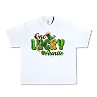 White One Lucky Auntie St. Patrick's Day Urban Heavy Tee - CowGirlArtShop