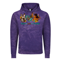 Cloud Purple peace love cowgirls Vintage Hoodie - OliviaCreatesArt