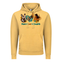 Vintage Mustard peace love cowgirls Vintage Hoodie - OliviaCreatesArt