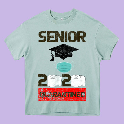 Senior 2020 Quarantined Heavy Core Tee Designed By Bettercallsaul