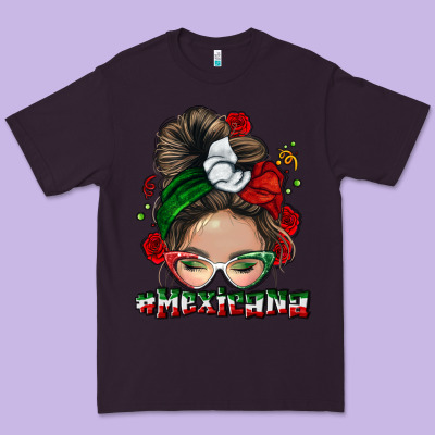 Mexicana Messy Bun Premium Tee Designed By Nancycooperartshop
