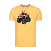 Vintage Mustard Easter monster truck Easter Day Vintage Tee - HowdyJamesFarm