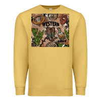 Antique Gold western rodeo Premium Sweatshirt - AdoDesignShop