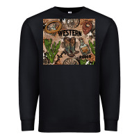 Black western rodeo Premium Sweatshirt - AdoDesignShop