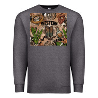 Charcoal Heather western rodeo Premium Sweatshirt - AdoDesignShop
