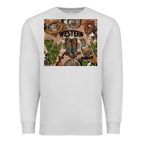 Dove Grey western rodeo Premium Sweatshirt - AdoDesignShop