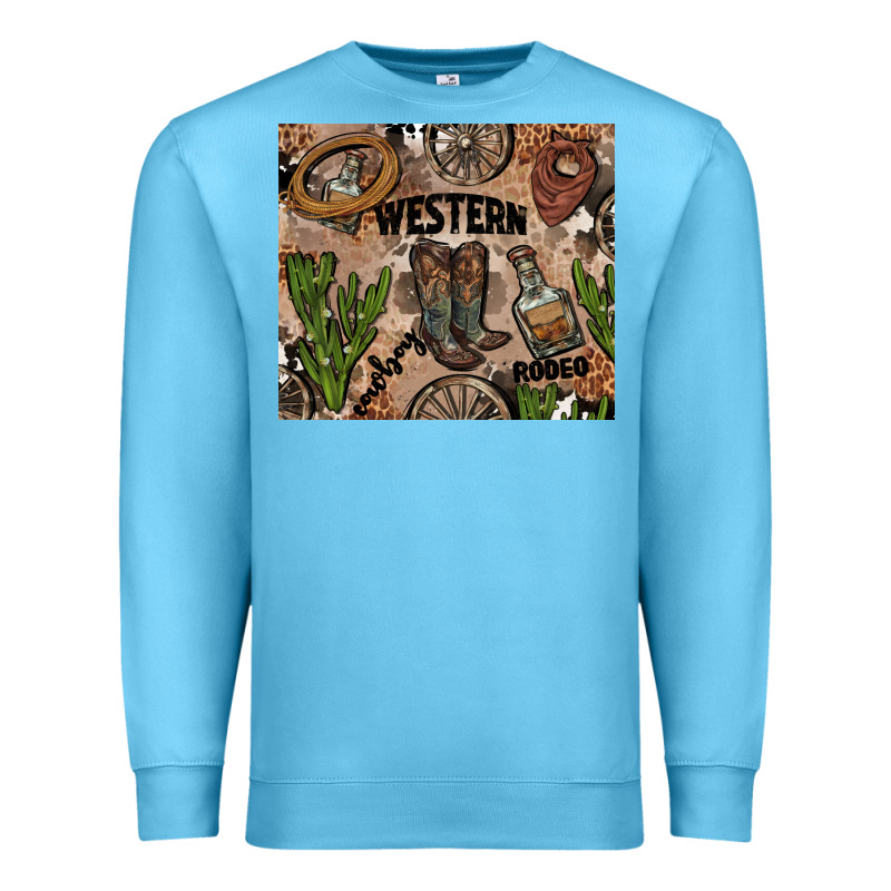 Western Rodeo Premium Sweatshirt by AdoDesignShop | Teevron