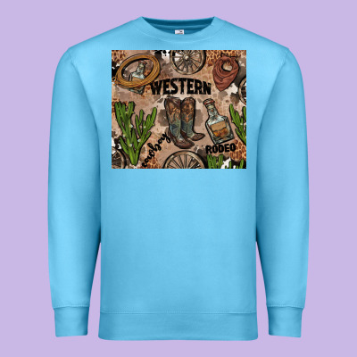 Western Rodeo Premium Sweatshirt Designed By Adodesignshop