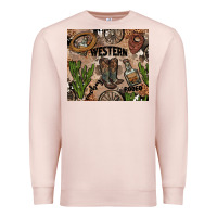 Pale Pink western rodeo Premium Sweatshirt - AdoDesignShop