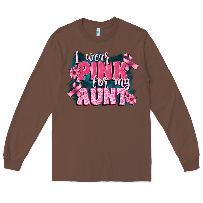 I Wear Pink For My Aunt Long Sleeve Tee by FaDigitalArtStudio | Teevron