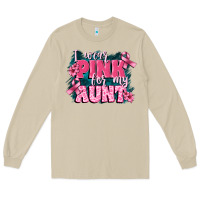 Mushroom i wear pink for my aunt Long Sleeve Tee - FaDigitalArtStudio
