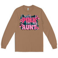 Toasted Coconut i wear pink for my aunt Long Sleeve Tee - FaDigitalArtStudio