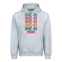 Heather Grey she is mom Urban Hoodie - JahusDesignShop