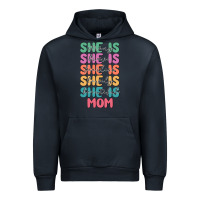 Navy she is mom Urban Hoodie - JahusDesignShop