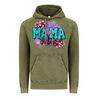 Vintage Olive mama vibes floral Vintage Hoodie - OliviaCreatesArt