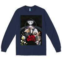 Navy Graphic Movies  badguys film Mens Funny Long Sleeve Tee - longCreatives