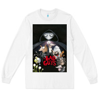 White Graphic Movies  badguys film Mens Funny Long Sleeve Tee - longCreatives