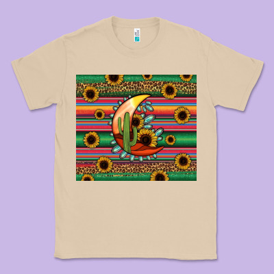 Western Desert Moon Classic Tee Designed By Jasminsmagicworld