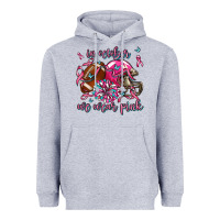 Heather Grey in october we wear pink football Heavyweight Hoodie - AdoDesignShop