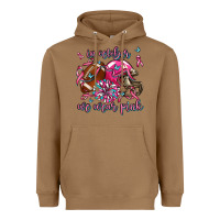Toasted Coconut in october we wear pink football Heavyweight Hoodie - AdoDesignShop