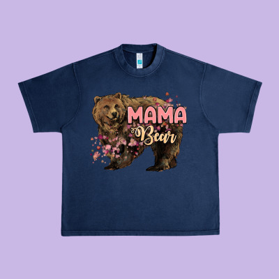Mama Bear Mother's Day Urban Heavy Tee Designed By Howdyjamesfarm