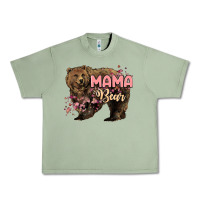Oil Green Mama bear mother's day Urban Heavy Tee - HowdyJamesFarm