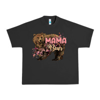 Pigment Black Mama bear mother's day Urban Heavy Tee - HowdyJamesFarm