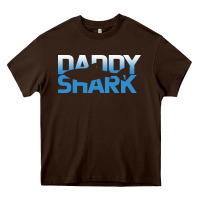 Chocolate Brown Daddy Shark Heavy Core Tee - Bettercallsaul