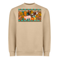 Mushroom Fall farm animals cow pig rooster Heavyweight Sweatshirt - Artiststas
