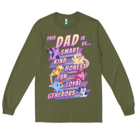 Army Green My Little Pony Father's Day Group Shot This Dad Is Long Sleeve Tee - longCreatives
