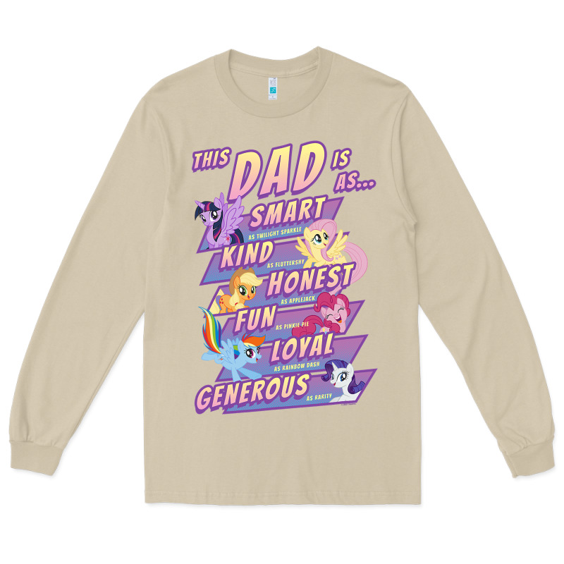 My Little Pony Father's Day Group Shot This Dad Is Long Sleeve Tee by longCreatives | Teevron