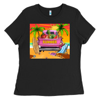 Black summer truck Ladies Tee - TumblerDesignByShophia