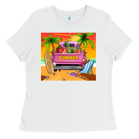 White summer truck Ladies Tee - TumblerDesignByShophia