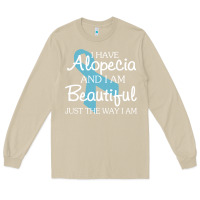 Mushroom I Have Alopecia Awareness, I Am Beautiful Just Th Long Sleeve Tee - longCreatives