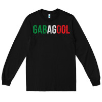 Black Gabagool New Jersey Italian Flag Food Sicilian Cap Long Sleeve Tee - longCreatives