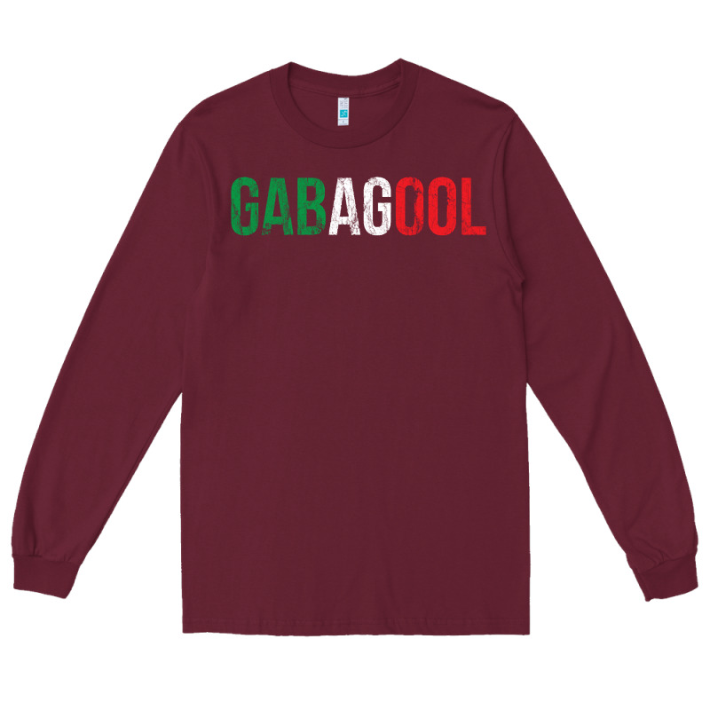 Gabagool New Jersey Italian Flag Food Sicilian Cap Long Sleeve Tee by longCreatives | Teevron