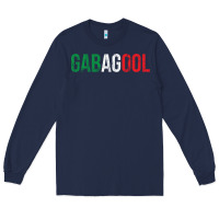 Navy Gabagool New Jersey Italian Flag Food Sicilian Cap Long Sleeve Tee - longCreatives