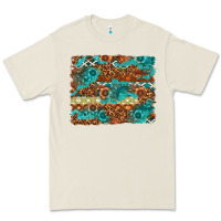Bone Leopard and Aztec Background Western Premium Tee - texasbilliewilder