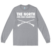 Heather Grey History - American Civil War North Union Long Sleeve Tee - longCreatives