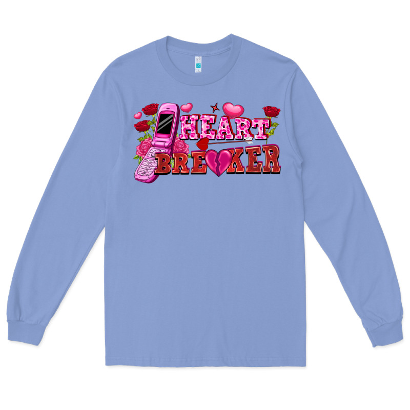 Heart Breaker Valentine's Day Long Sleeve Tee by FaDigitalArtStudio | Teevron