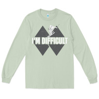 Matcha I'm Difficult Double Black Diamond Skiing Long Sleeve Tee - longCreatives
