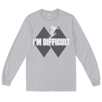 Moon Dust I'm Difficult Double Black Diamond Skiing Long Sleeve Tee - longCreatives