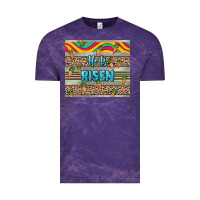 Cloud Purple He is risen tumbler Easter Day Vintage Tee - HowdyJamesFarm