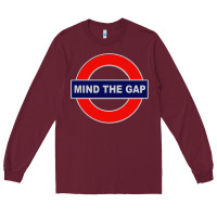 Burgundy Mind The Gap Long Sleeve Tee - longCreatives