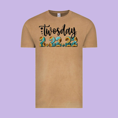 2 22 22 Twosday Vintage Tee Designed By Ranaportraitstore