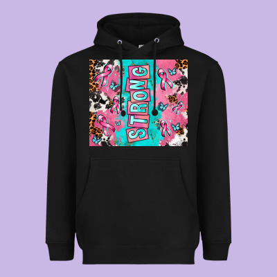 Breast Cancer Awareness Strong Heavyweight Hoodie Designed By Adodesignshop