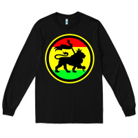 Black Rasta Lion Long Sleeve Tee - longCreatives